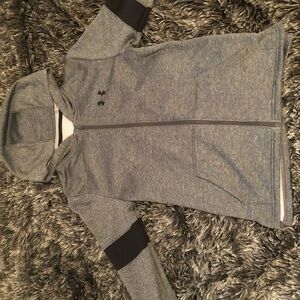 Under Armour Heather Gray Hoodie with Black Details